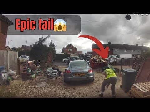 Delivery Fail: Amazon Driver's Hilarious Tumble Caught on Camera || WooGlobe