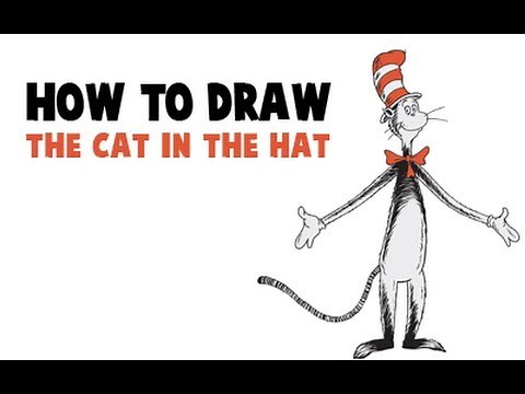 How to Draw The Cat in The Hat from Dr. Seuss