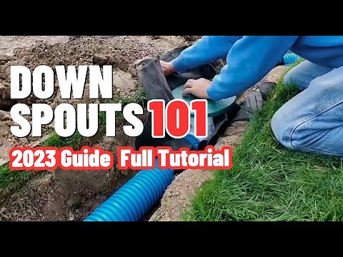 Best Underground Buried Downspout System - Easy DIY How To TUTORIAL