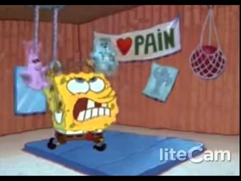 SpongeBob Weightlifting