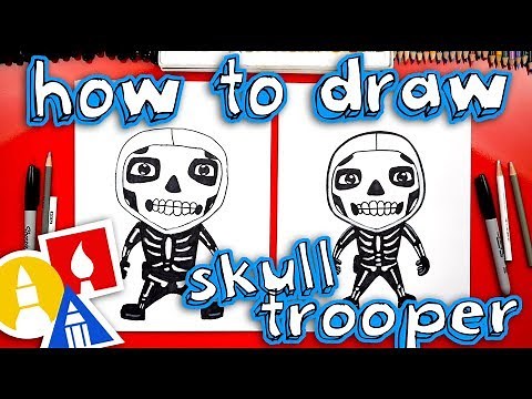How To Draw The Skull Trooper From Fortnite