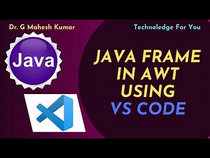 JAVA FRAME IN AWT USING VS CODE