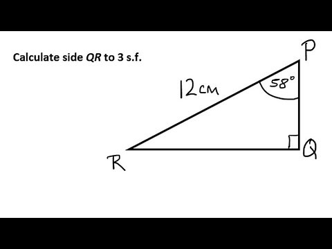 Find Side of Right-Angled Triangle using Sine ratio