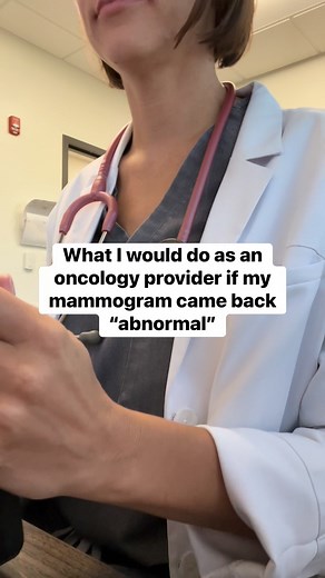 Now… what happens if you get an abnormal mammogram? First — don’t panic. “Abnormal” doesn’t mean cancer. It usually just means more information is needed. Here’s exactly what I would do as an oncology provider: ⸻ 1. I’d find out why it was abnormal. There are different BI-RADS categories. Some mean “probably nothing,” others mean “needs more imaging,” and a few mean “suspicious — follow up soon.” The wording matters. ⸻ 2. I wouldn’t wait a year — I’d schedule the follow-up. Most abnormal results