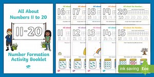 All About Numbers 11-20 Activity Pack