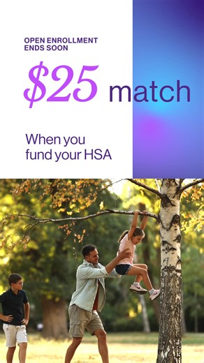 Get a $25 match when you open and fund a new Health Savings Account with HealthEquity. And the best part? ✨Bronze and qualified high-deductible health plan members are eligible. | HealthEquity | Facebook