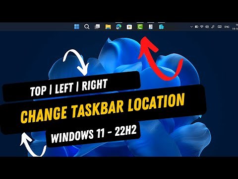 How to Move Windows 11 Taskbar to Top, Left and Right Side of the Screen