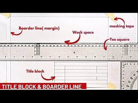 How to draw BOARDER LINE AND TITLE BLOCK (PAGE LAYOUT)