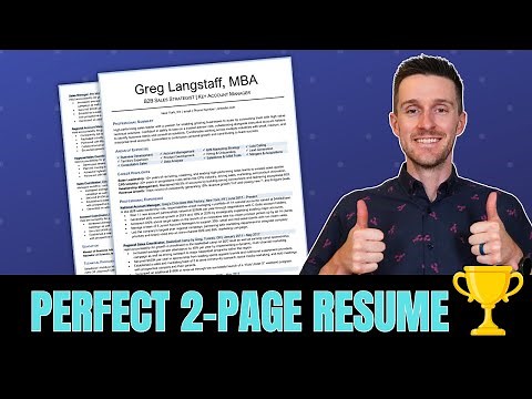 How to Write a Perfect 2-Page Resume: Get More Interviews & Jobs (templates & examples included)