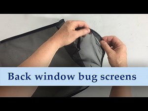 DIY mosquito screens for minivan back windows