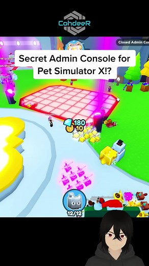 I found a secret admin menu on Pet Sim X! #petsimulatorx #roblox #petsimx #robloxhacks #petsimxhacks #robloxdevelopment