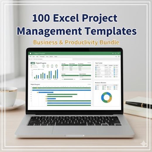 100 Excel Project Management Templates | Project Planner, Dashboard, Budget & Task Tracker Sheets - Etsy