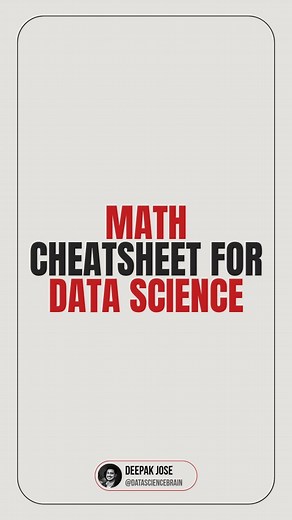 25 reactions |  THE MATH ROADMAP FOR DATA SCIENCE! Ever wondered...