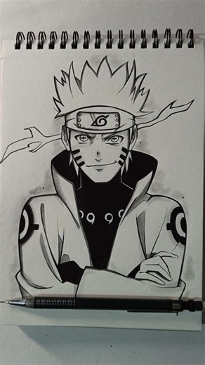 Drawing Naruto ✨ | Glowart | #art #anime #shorts #naruto #narutoshippuden