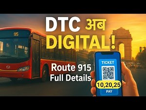 🚀 “DTC अब DIGITAL! 🚌 Delhi Bus Route 915 Full Details | Online Ticket, Fare, Stops & Timing 2025”