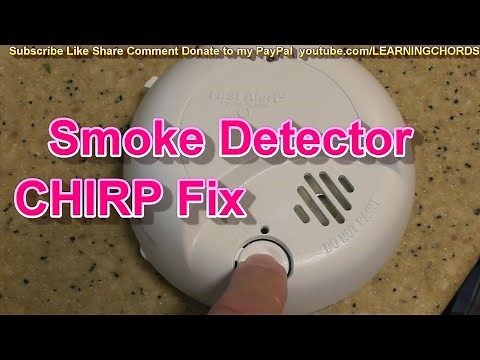 First Alert Smoke Detector CHIRP Sound HOW TO RESET FIX SOLVED 2023
