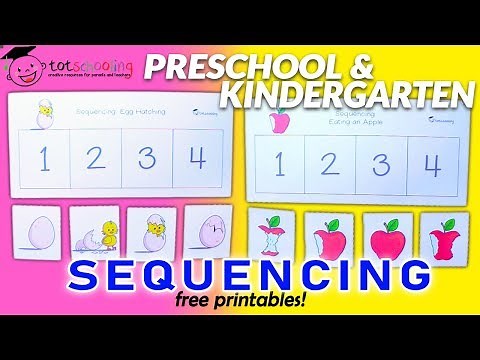 SEQUENCING ACTIVITY FOR PRESCHOOL & KINDERGARTEN / Free Printables by Totschooling