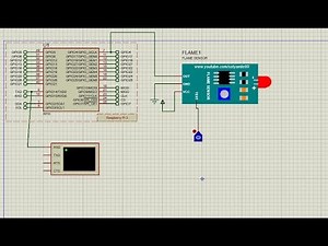 Raspberry Pi Simulation with flame sensor