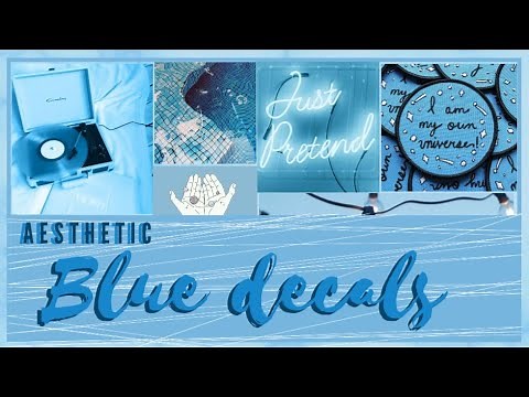 Aesthetic Blue Decals 💙🐳