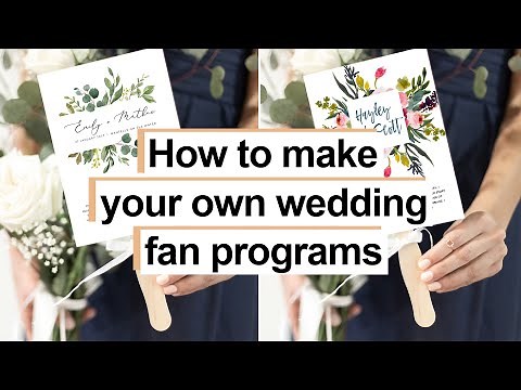 How to Make Wedding Fan Programs In A Few Easy Steps at Home
