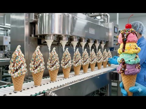 Inside a Modern Ice Cream Factory: The Production Process Behind Different Ice Cream Varieties