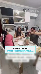 Hijastra le dice papá por primera vez y su reacción emociona a todos ❤️ | Upsocl #shorts