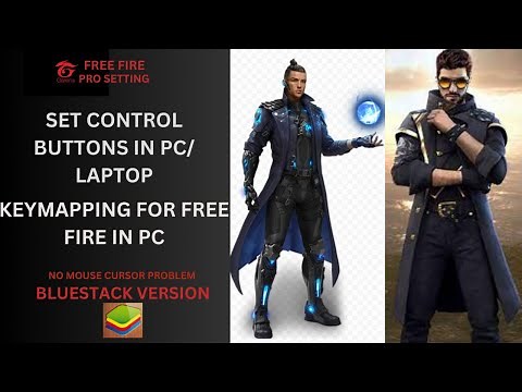 How to Set Free Fire Control buttons in PC or Laptop / Keymapping for Free fire in PC --BlueStacks