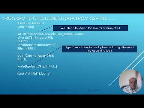 Accessing data from Excel file using C program