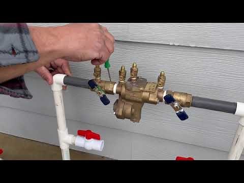 How to drain a above ground backflow for your sprinkler system