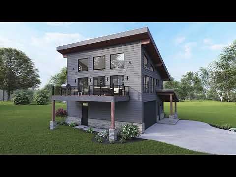 MODERN HOUSE PLAN 940-00192 WITH INTERIOR