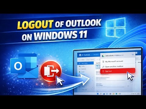 How To Logout of Outlook on PC or Laptop
