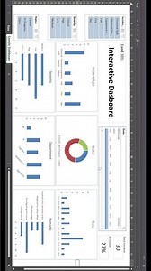 Be a Data Analyst Expert: Use Interactive Excel Dashboard #exceltips #dataanalysis #dashboard #excel