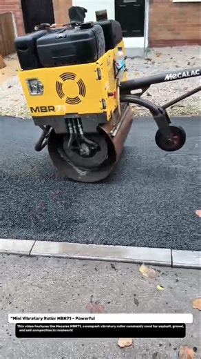 Mini Vibratory Roller MBR71 – Powerful Asphalt Compaction for Perfect Driveways!