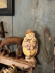 Primitive~old Fashioned Snowman~primitive Snowman Family ~primitive Christmas - Etsy