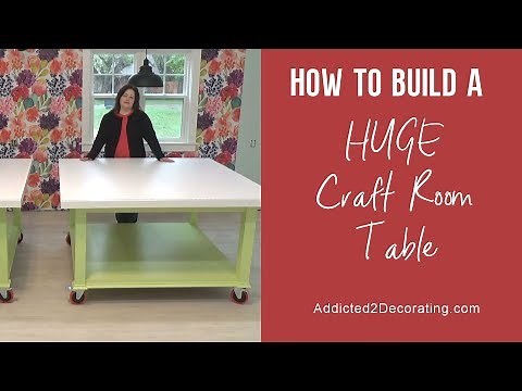 How To Build A HUGE Craft Table (Or Sewing Table, Or Workroom Table)