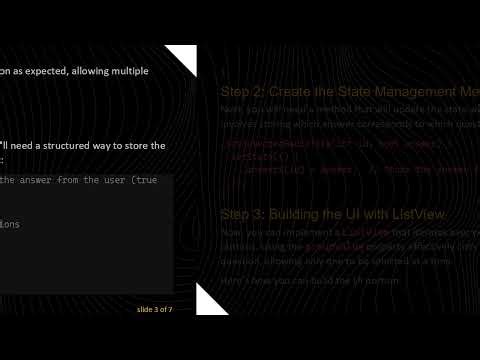 How to Group Radio Buttons in a Flutter ListView