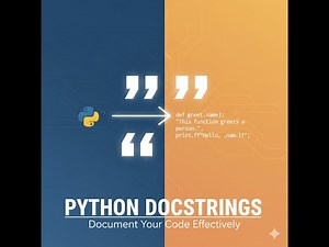 Python Full Course ❤️|“🔥 Python Docstrings Explained — Write Clean & Professional Code! 🧠✨”