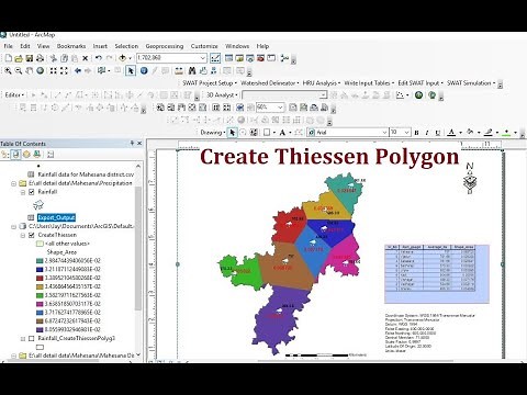 Create Thiessen Polygon Using Arc-GIS/Arc-Map