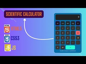 Build a Scientific Calculator Using HTML, CSS & JavaScript.