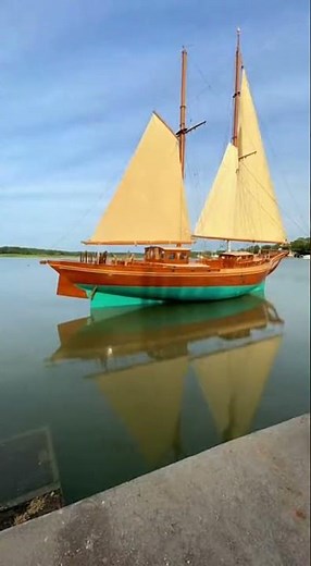 From Zero to Ketch Sailing: Our DIY Boat Building Journey #Shorts #BoatBuild