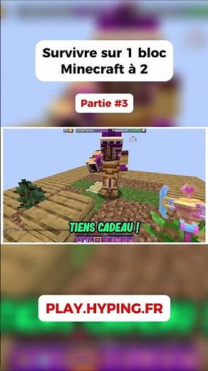Survivre sur 1 SEUL BLOC sur Minecraft ! (Partie 3)