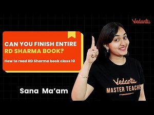 How to complete RD Sharma Class 10 | Tips by Sana Ma'am | Vedantu 9 & 10 Eng
