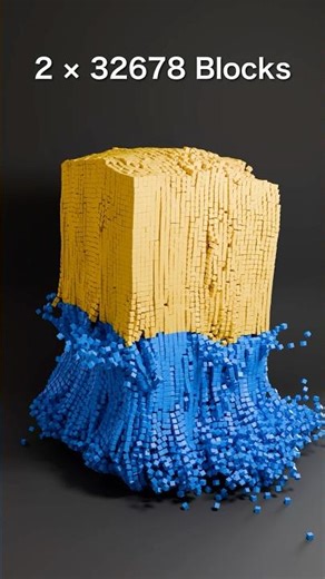 2 Color Block Tower Simulation