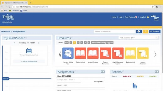 ThinkCentral - Login & Navigation Tips - Tutorial Videos - Journeys K-6 on ThinkCentral