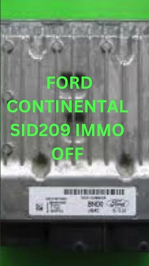 ✅ FORD CONTINENTAL SID209 IMMO OFFimmo off for !