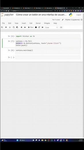 ¿Cómo crear un botón en una interfaz de usuario con Python utilizando Tkinter?