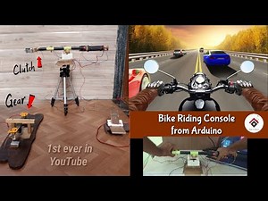 Bike riding console with GEAR and Clutch using Arduino UNOJOY | Ultimate Bike Simulator for Games
