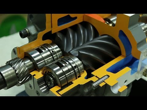 oil free rotary screw compressor