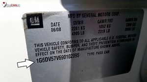 Cadillac VIN Decoder