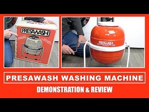 Presawash Off Grid Hand Powered Washing Machine Demonstration